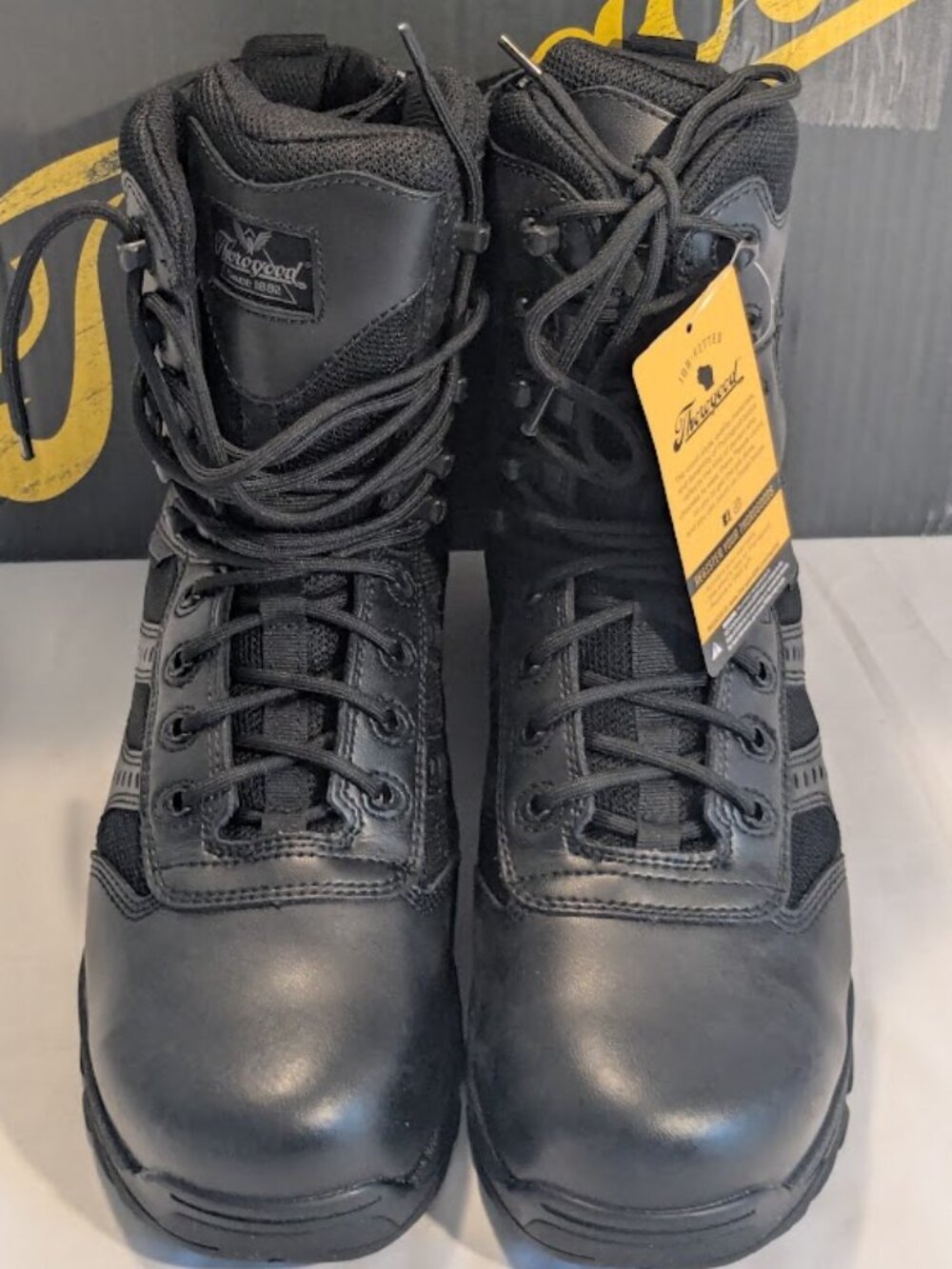 Thorogood Men 7.5 XW 804‑6191 Waterproof Composite Toe Tactical Side Zip Boots